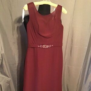 Deep Red Wine/Burgundy Evening Gown - Size 8 - NWT